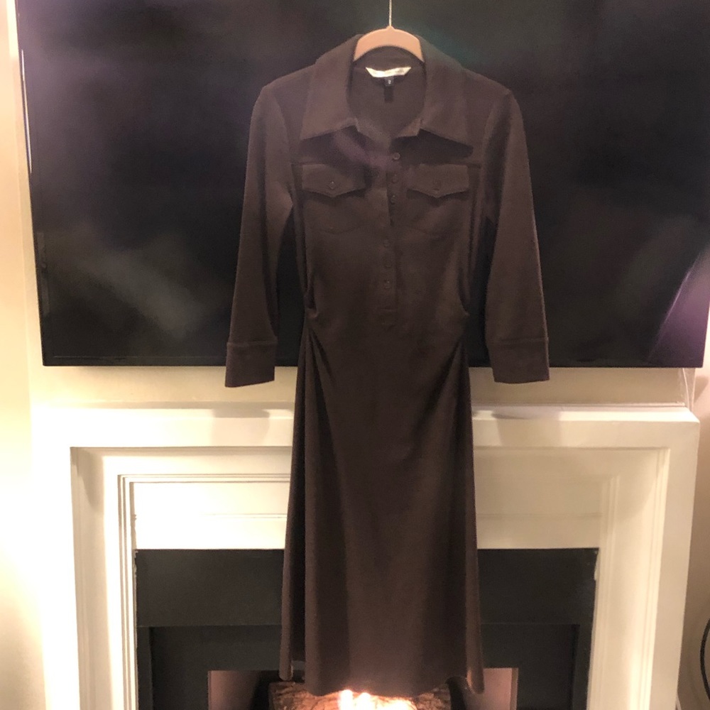 Diane Von Furstenberg Button Up Collar Dress | 2